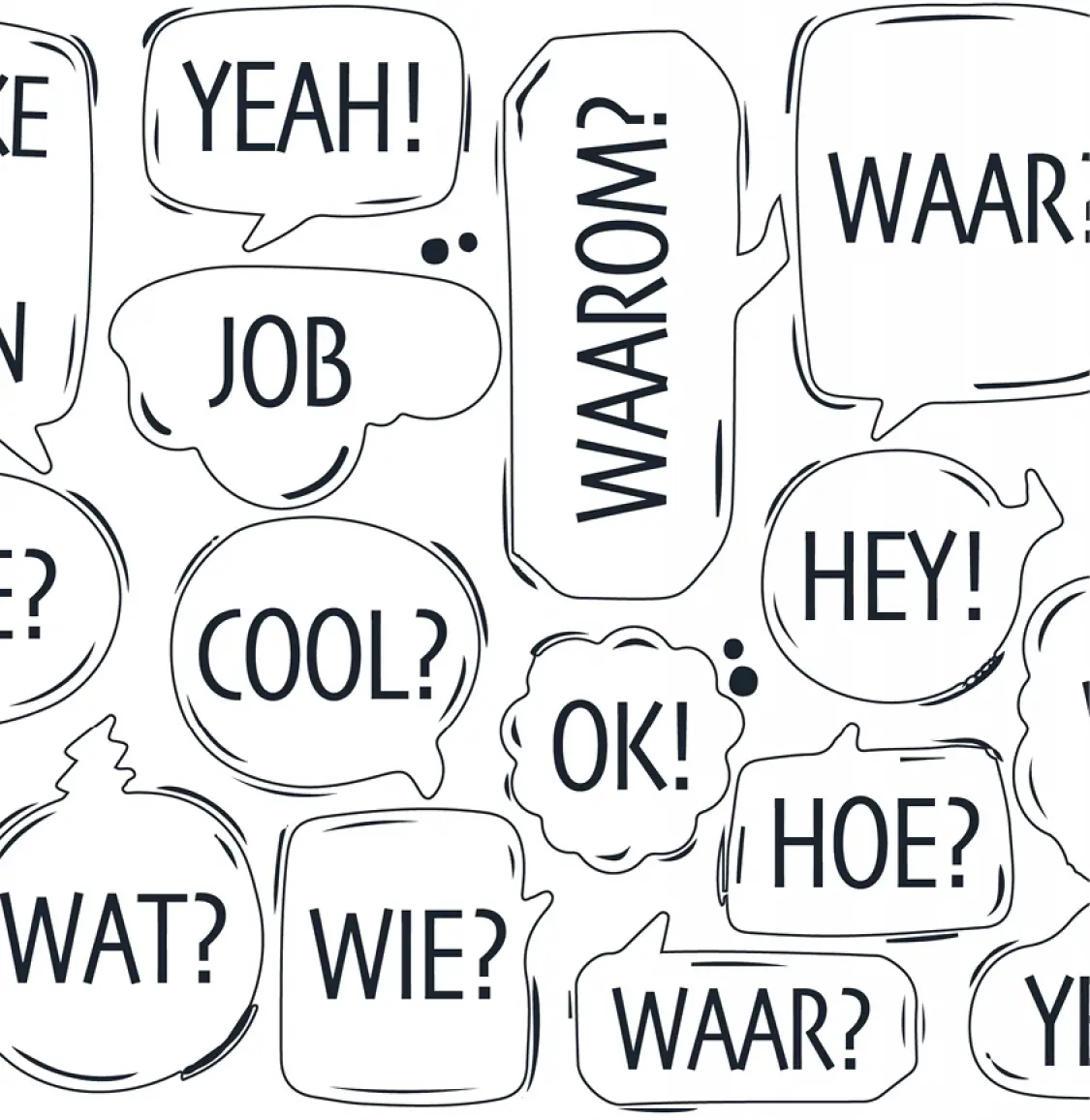 Tagcloud met feedback en vragen medewerkers
